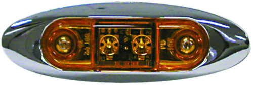 Peterson Manufacturing V168XA Piranha Amber LED Slim Line Clearance Sidemarker Light Kit`